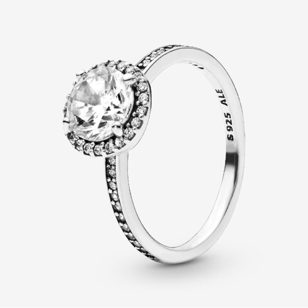 Pandora Round Sparkle Ring Sterling Silver